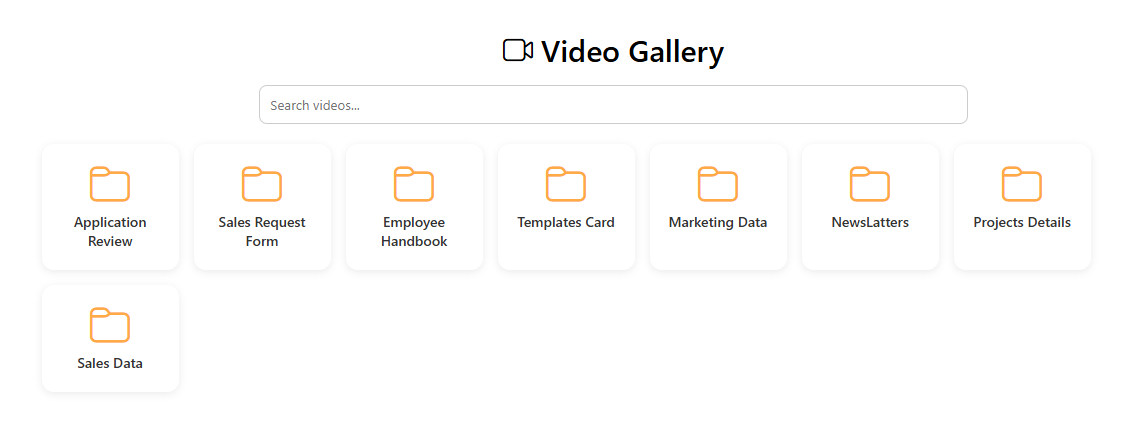 SharePoint Video Gallery Search Webpart
