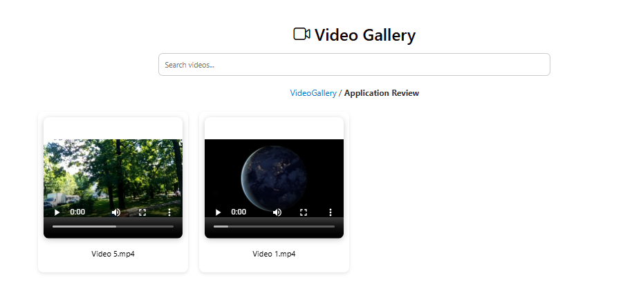 SharePoint Video Gallery Search Webpart